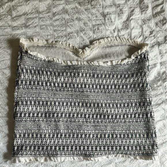 Anthropologie Smocked Sweetheart Tube Top - Picture 4 of 9